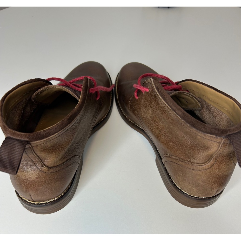 Cole Haan Kennedy Chukka Aesthetic Boots Brown Leather Red Laces Mens 8 M Used - Picture 9 of 13